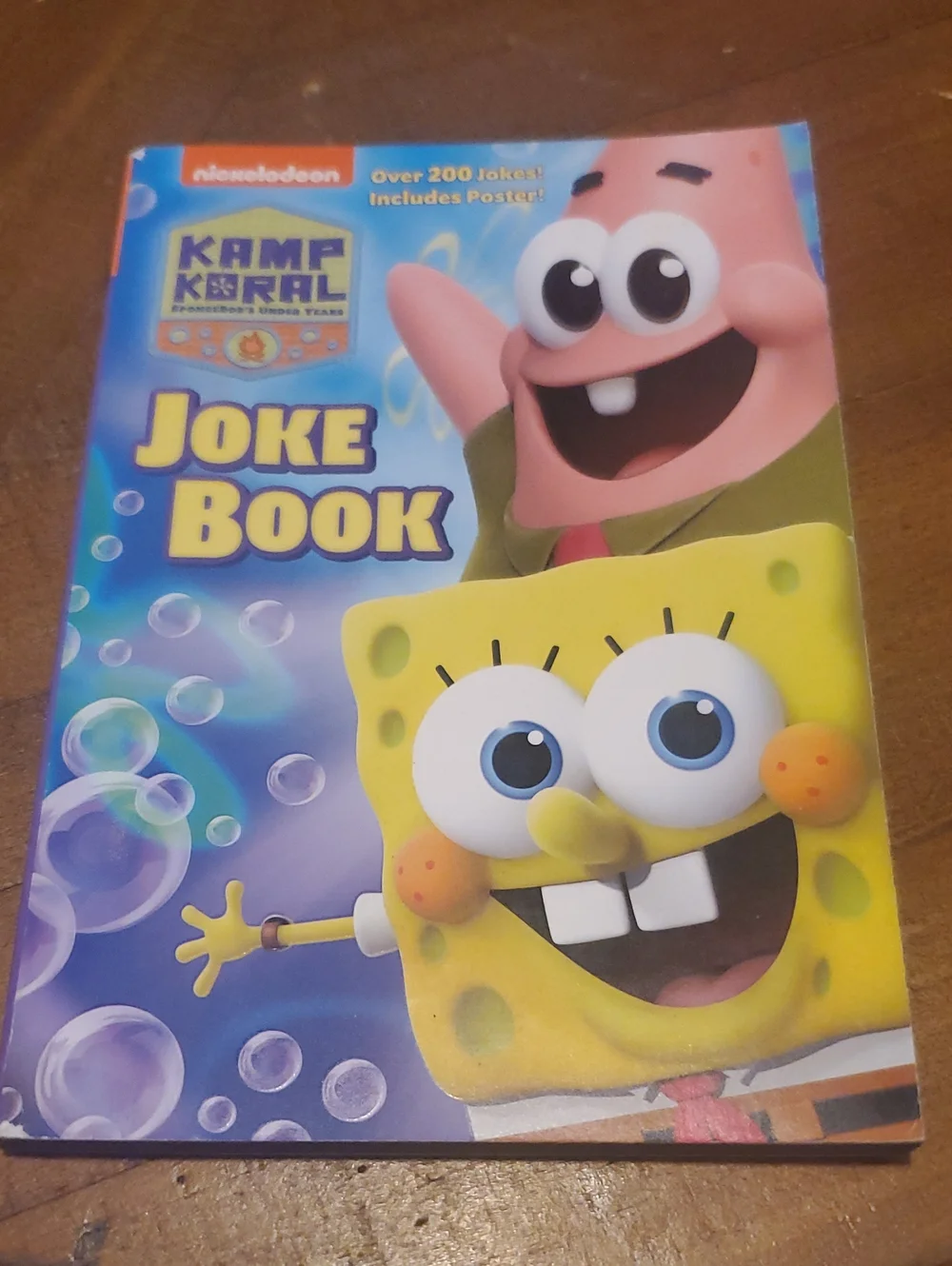 Nickelodeon SpongeBob Patrick Blue Purple Yellow Joke Book